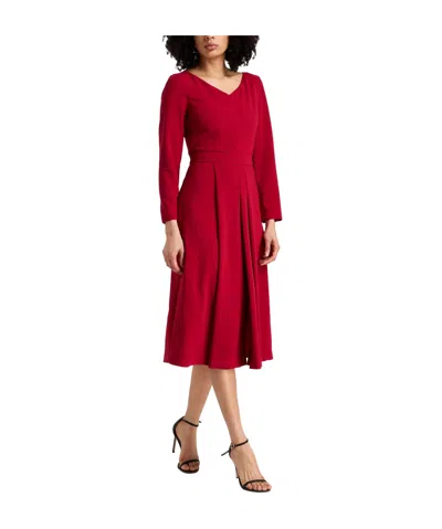 Max Mara Simple Flared Skirt In Red