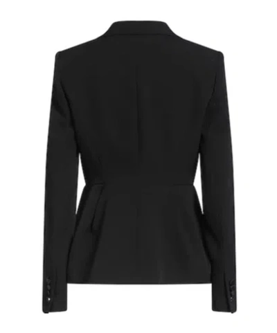 Max Mara Minimal Single-breasted Blazer In Black