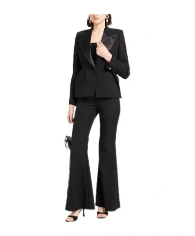 Max Mara Minimal Single-breasted Blazer In Black