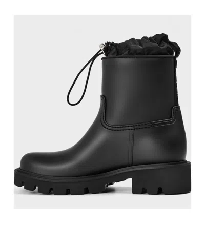 Moncler Kickstream Rain Boots In Black