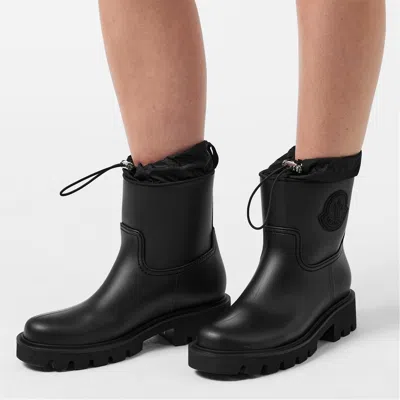 Moncler Kickstream Rain Boots In Black