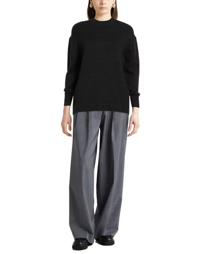 Max Mara Medium-thick Wool Knitted Sweater In Black
