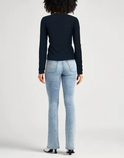 Rag & Bone Solid Color Versatile Knit Sweater In Blue