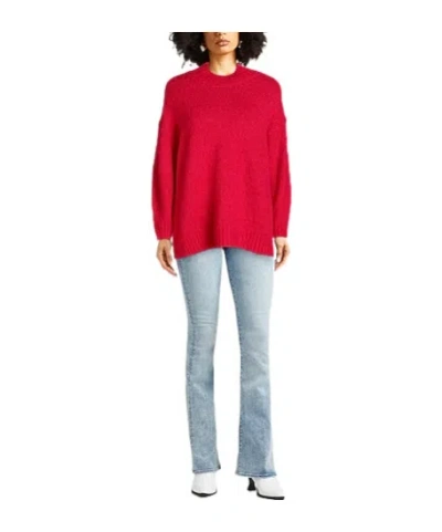 Isabel Marant Solid Turtleneck Knit Sweater In Red