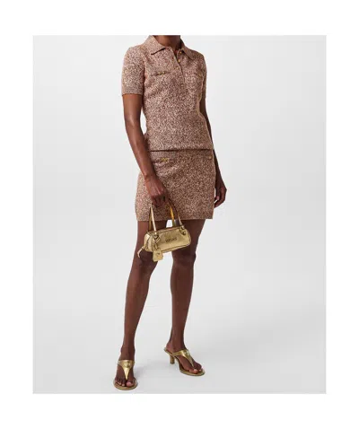 Versace Mini Skirts In Brown