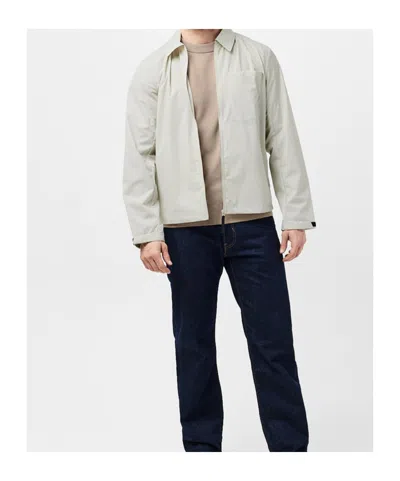 Rains Mito Overshirt In White