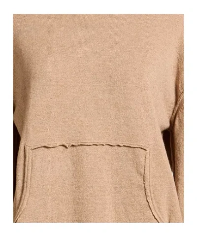 Maison Margiela Solid Knit Sweatshirt In Brown