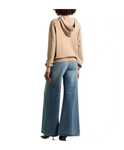 Maison Margiela Solid Knit Sweatshirt In Brown
