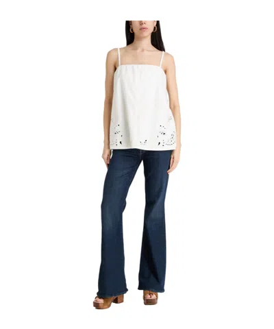 Rag & Bone Denim Sleeveless Top In White
