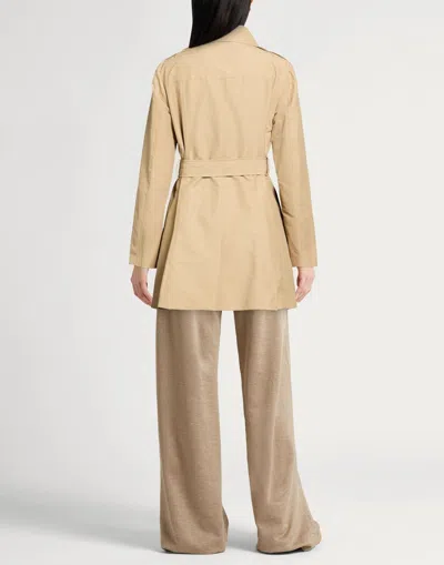 Maxco. Classic Solid Color Trench Coat In Nude