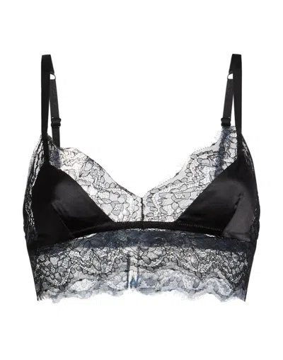 Dolce & Gabbana Solid Colour Bras In Black
