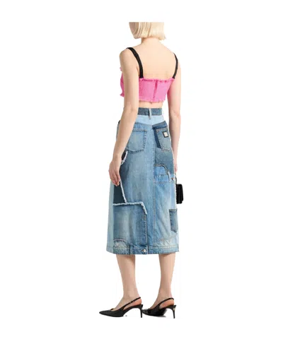 Dolce & Gabbana Solid Colour Tops In Pink