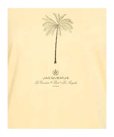 Jacquemus Printed T-shirt In Yellow