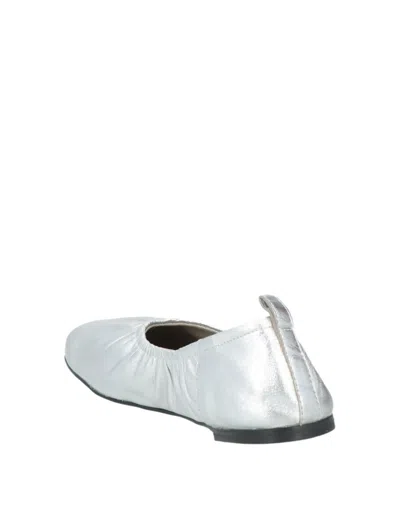 Maxco. Leather Ballet Flats In White