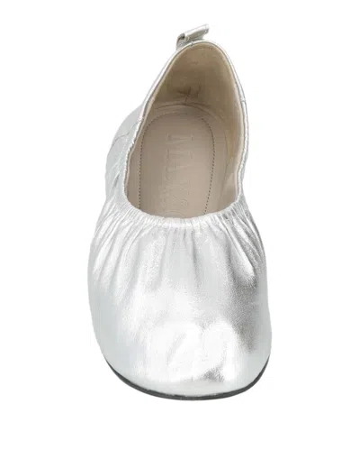 Maxco. Leather Ballet Flats In White
