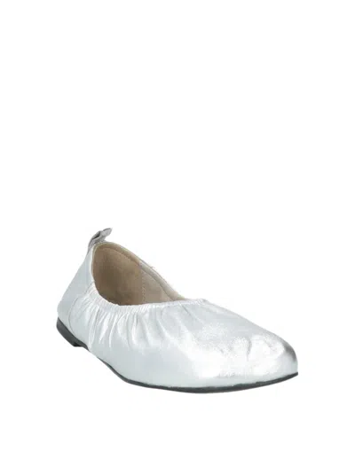 Maxco. Leather Ballet Flats In White