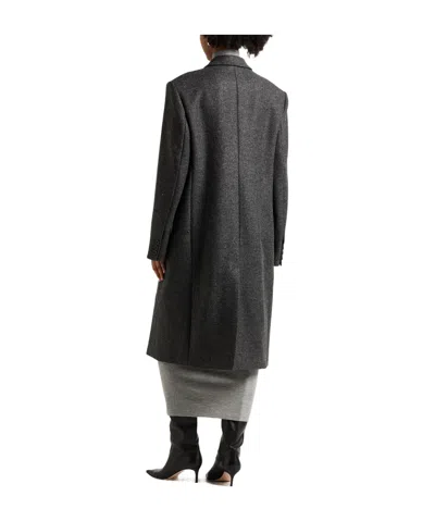 Isabel Marant Double- Wool Coat In Black