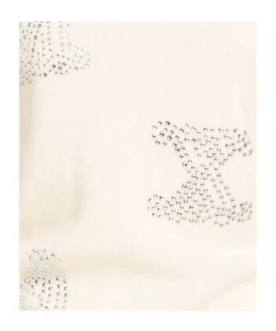Max Mara Solid Lightweight Cashmere Knit Sweater In White