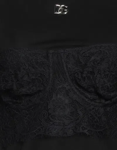 Dolce & Gabbana Solid Color T-shirts In Black