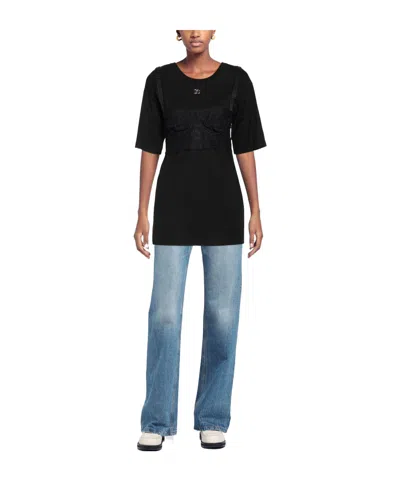 Dolce & Gabbana Solid Color T-shirts In Black