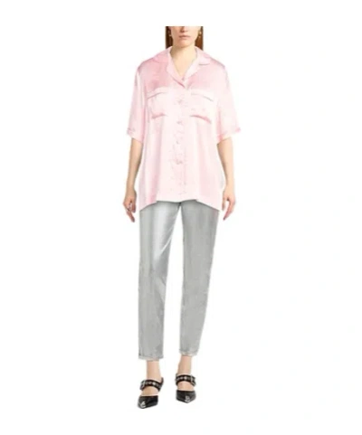 Burberry Patterned Shirts Blouses In Pink