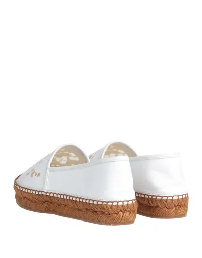Dolce & Gabbana Solid Color Espadrilles In White