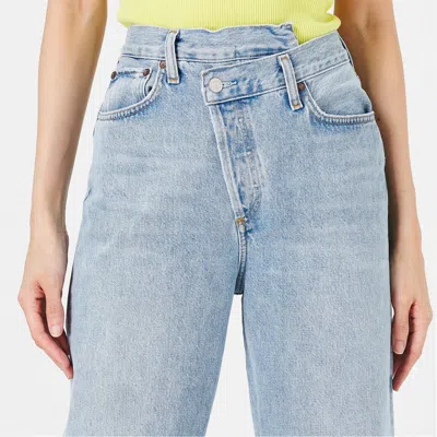Agolde Multi-pocket Denim Trousers In Blue