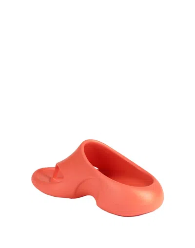 Diesel Solid Color Flip Flops In Orange
