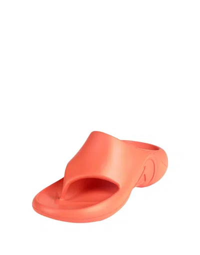 Diesel Solid Color Flip Flops In Orange