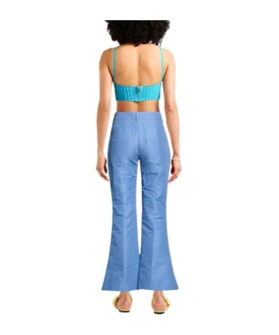 Marni Solid Flare Pants In Blue