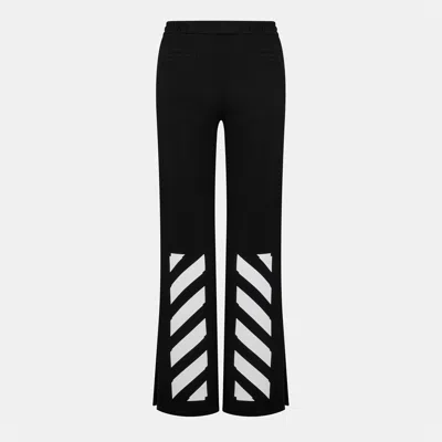 Off-white Diagonal Logo Joggers In Black