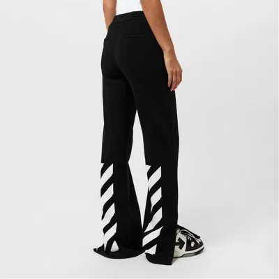 Off-white Diagonal Logo Joggers In Black