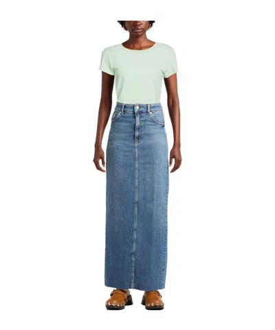 Rag & Bone Simple Solid Basic Tee In Green