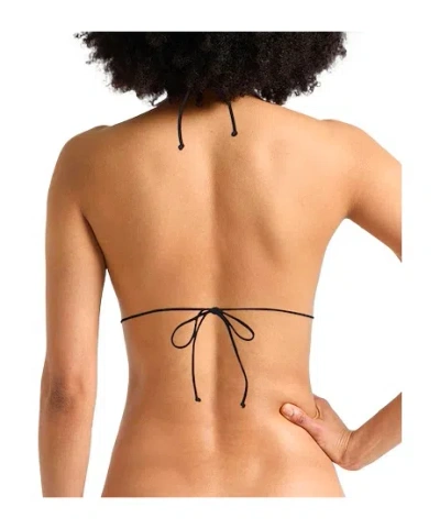 Tory Burch Plain Colour Bikini Tops In Black