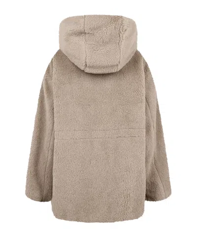 Weekend Max Mara Solid Color Coat In Nude