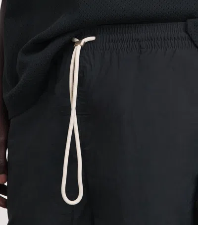 Essentials Drawstring Swim Trunks In Black