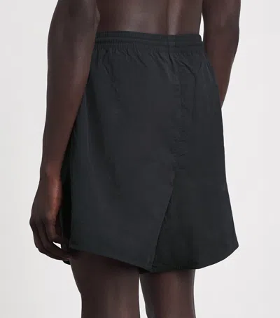 Essentials Drawstring Swim Trunks In Black