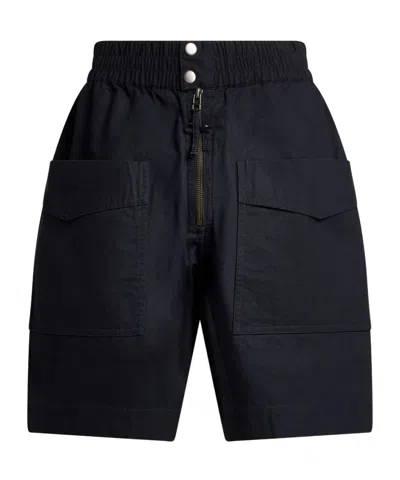 Isabel Marant Solid Color Shorts In Blue