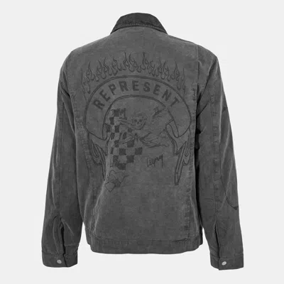 Represent Solid Color Jacket In Black