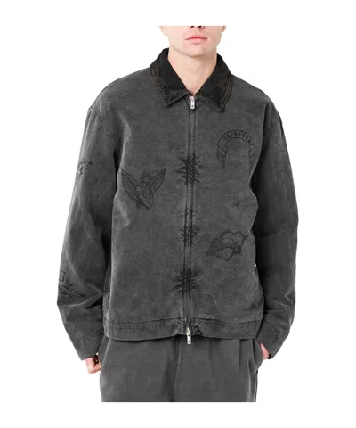 Represent Solid Color Jacket In Black