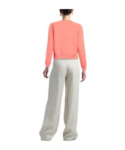 Dolce & Gabbana Solid Base Printed Sweatshirt In Pink