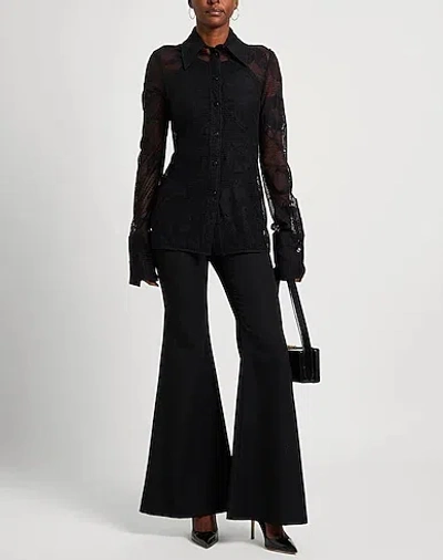 Sportmax Solid Lace Blouse In Black