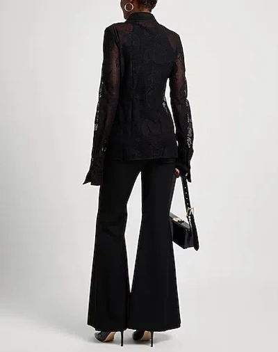 Sportmax Solid Lace Blouse In Black