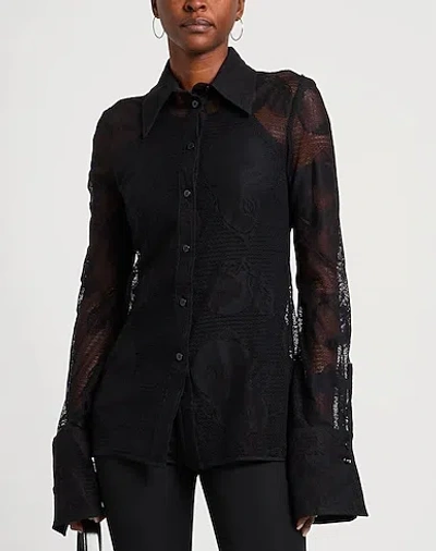 Sportmax Solid Lace Blouse In Black
