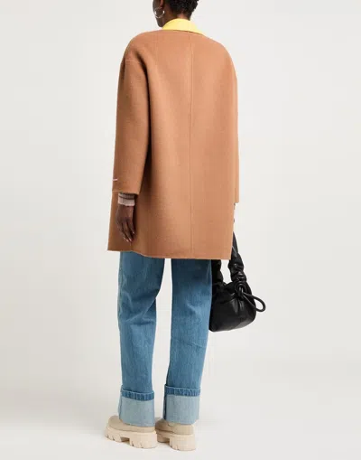 Maxco. Long-sleeved Coat In Brown