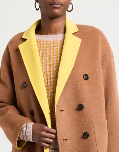 Maxco. Long-sleeved Coat In Brown