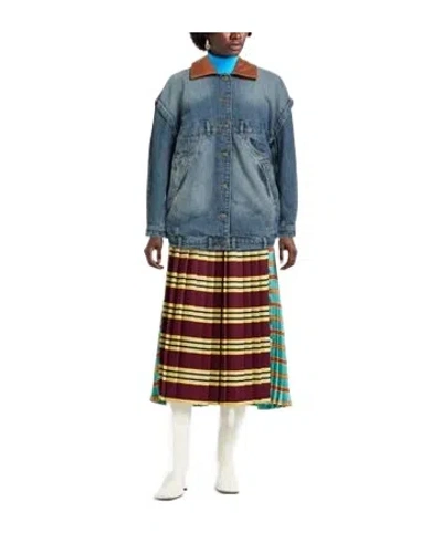 Maxco. Blue Denim Jacket With Pockets In Blue