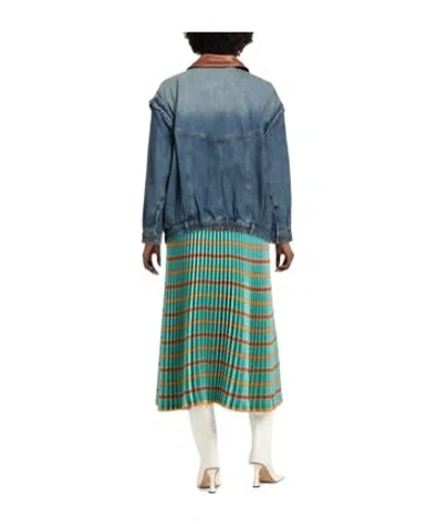 Maxco. Blue Denim Jacket With Pockets In Blue