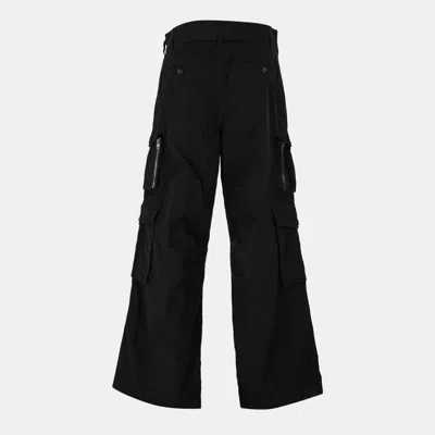 Dolce & Gabbana Multi-pocket Cotton-blend Cargo Pants In Black