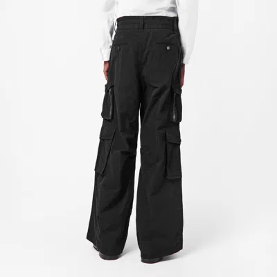 Dolce & Gabbana Multi-pocket Cotton-blend Cargo Pants In Black